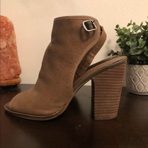Lucky Brand Peep Toe Booties
